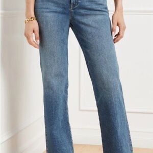 Talbots Mid Wash Flare Jeans in Blue